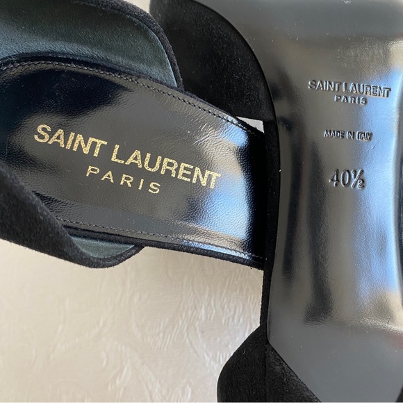 Saint Laurent Suede Pump, Black - Picture 10 of 11